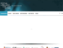 Tablet Screenshot of bellagiofestival.com